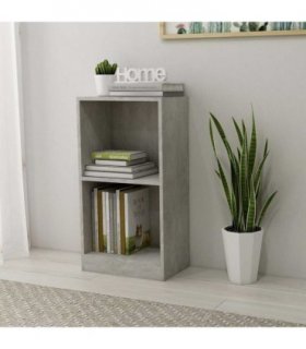 vidaXL Bookshelf Concrete Grey 40x24x75 cm Engineered Wood
