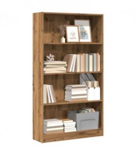 vidaXL Bookcase Artisian Oak 80x24x143 cm Engineered Wood