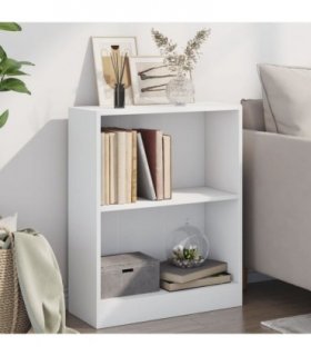 vidaXL Bookshelf White 60x24x76 cm Engineered Wood