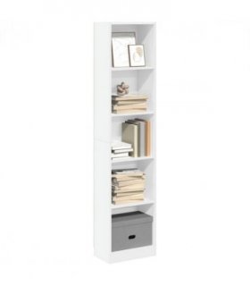 vidaXL Bookcase White 40x24x176 cm Engineered Wood