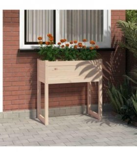 vidaXL Planter 78x40x81 cm Solid Wood Pine — Colour: natural
