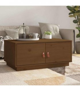 vidaXL Coffee Table Honey Brown 80x50x35 cm Solid Wood Pine