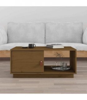 vidaXL Coffee Table Honey Brown 80x50x35.5 cm Solid Wood Pine