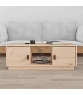 vidaXL Coffee Table 100x50x35 cm Solid Wood Pine — Colour: natural