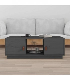 vidaXL Coffee Table Grey 100x50x35 cm Solid Wood Pine