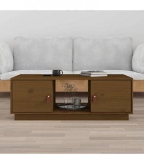 vidaXL Coffee Table Honey Brown 100x50x35 cm Solid Wood Pine