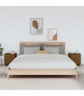 vidaXL Bedside Cabinets 2 pcs Honey Brown 40x34x45 cm Solid Wood Pine