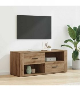 vidaXL TV Cabinet Artisan Oak 100 x 35 x 40 cm Engineered Wood — V0672035453