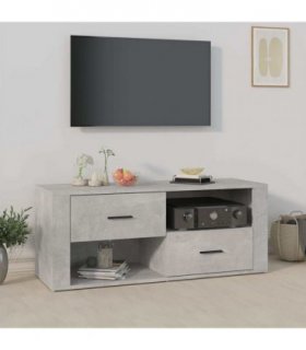 vidaXL TV Cabinet Concrete Grey 100x35x40 cm Engineered Wood — V0672035454
