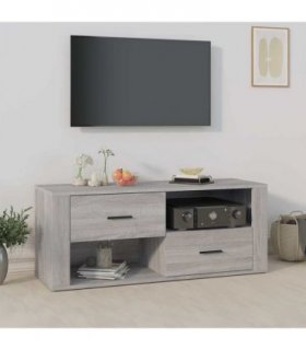 vidaXL TV Cabinet Grey Sonoma 100x35x40 cm Engineered Wood — V0672035456