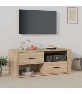 vidaXL TV Cabinet Sonoma Oak 100x35x40 cm Engineered Wood — V0672035458