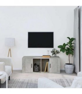 vidaXL TV Cabinet Concrete Grey 100x35x40 cm Engineered Wood — V0672035463