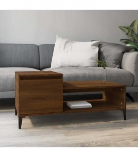 vidaXL Coffee Table Brown Oak 100x50x45 cm Engineered Wood — V0672035552