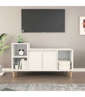 vidaXL TV Cabinet White 100x35x55 cm Engineered Wood