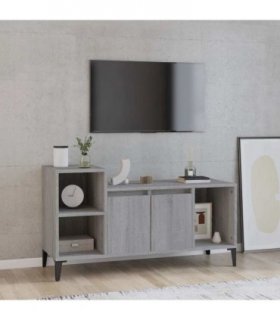 vidaXL TV Cabinet Grey Sonoma 100x35x55 cm Engineered Wood — V0672035569