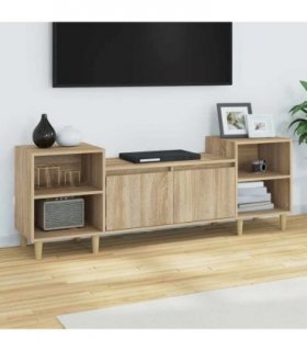 vidaXL TV Cabinet Sonoma Oak 160x35x55 cm Engineered Wood