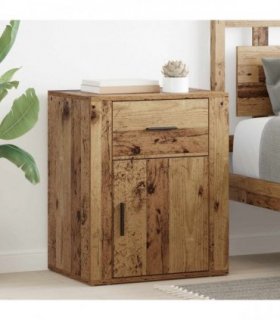 vidaXL Bedside Cabinet Old Wood 35 x 50 x 60 cm Engineered Wood — V0672035671