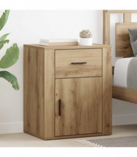 vidaXL Bedside Cabinet Artisan Oak 35 x 50 x 60 cm Engineered Wood — V0672035672