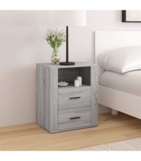 vidaXL Bedside Cabinet Grey Sonoma 50x36x60 cm Engineered Wood