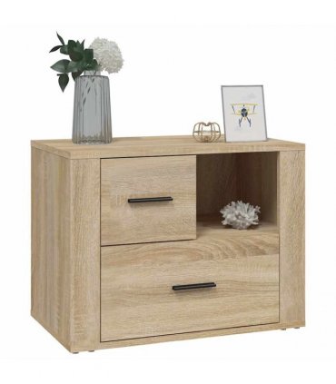 vidaXL Bedside Cabinet Sonoma Oak 60x36x45 cm Engineered Wood