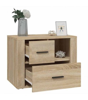 vidaXL Bedside Cabinet Sonoma Oak 60x36x45 cm Engineered Wood