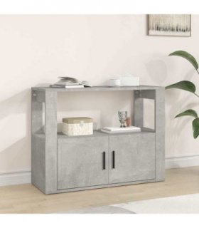 vidaXL Sideboard Concrete Grey 80x30x60 cm Engineered Wood