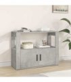 vidaXL Sideboard Concrete Grey 80x30x60 cm Engineered Wood