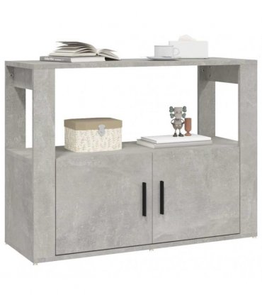 vidaXL Sideboard Concrete Grey 80x30x60 cm Engineered Wood