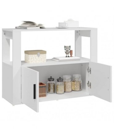 vidaXL Sideboard White 80x30x60 cm Engineered Wood