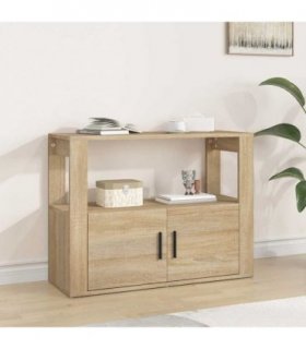 vidaXL Sideboard Sonoma Oak 80x30x60 cm Engineered Wood
