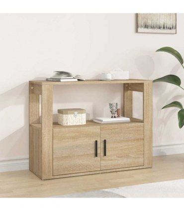 vidaXL Sideboard Sonoma Oak 80x30x60 cm Engineered Wood
