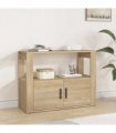 vidaXL Sideboard Sonoma Oak 80x30x60 cm Engineered Wood