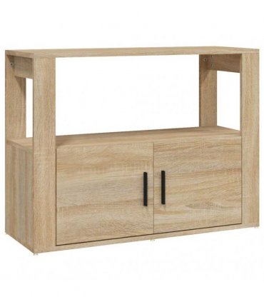 vidaXL Sideboard Sonoma Oak 80x30x60 cm Engineered Wood