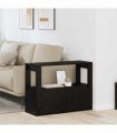 vidaXL Sideboard Black oak 80 x 30 x 60 cm Engineered wood