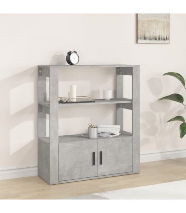 vidaXL Sideboard Concrete Grey 80x30x90 cm Engineered Wood