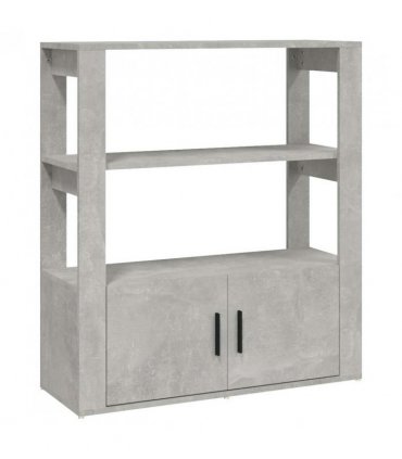 vidaXL Sideboard Concrete Grey 80x30x90 cm Engineered Wood
