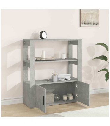 vidaXL Sideboard Concrete Grey 80x30x90 cm Engineered Wood