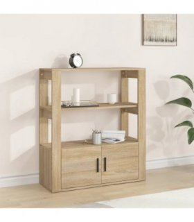 vidaXL Sideboard Sonoma Oak 80x30x90 cm Engineered Wood