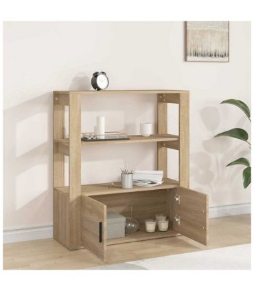 vidaXL Sideboard Sonoma Oak 80x30x90 cm Engineered Wood