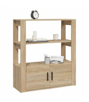 vidaXL Sideboard Sonoma Oak 80x30x90 cm Engineered Wood