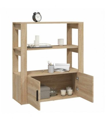 vidaXL Sideboard Sonoma Oak 80x30x90 cm Engineered Wood
