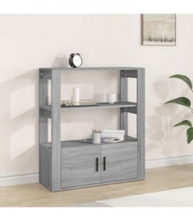 vidaXL Sideboard Grey Sonoma 80x30x90 cm Engineered Wood