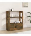 vidaXL Sideboard Smoked Oak 80x30x90 cm Engineered Wood