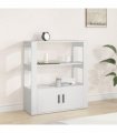 vidaXL Sideboard White 80x30x90 cm Engineered Wood
