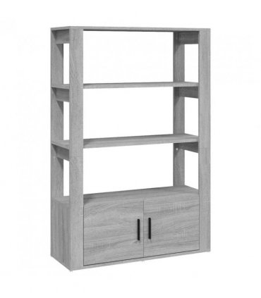 vidaXL Sideboard Grey Sonoma 80x30x119.5 cm Engineered Wood