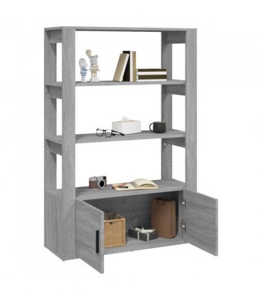 vidaXL Sideboard Grey Sonoma 80x30x119.5 cm Engineered Wood