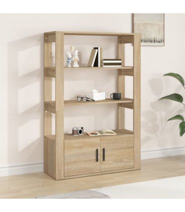 vidaXL Sideboard Sonoma Oak 80x30x119.5 cm Engineered Wood