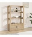 vidaXL Sideboard Sonoma Oak 80x30x119.5 cm Engineered Wood