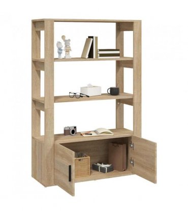 vidaXL Sideboard Sonoma Oak 80x30x119.5 cm Engineered Wood