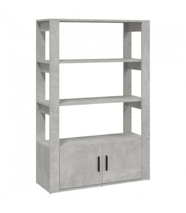 vidaXL Sideboard Concrete Grey 80x30x119.5 cm Engineered Wood
